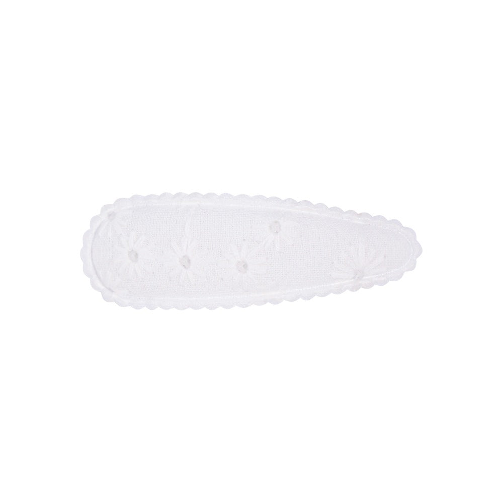 Wholesale Embroidered Floral Children's Hairpin BB Clip Cute Little Girl Fabric Hair Accessories Girls' Baby Hair